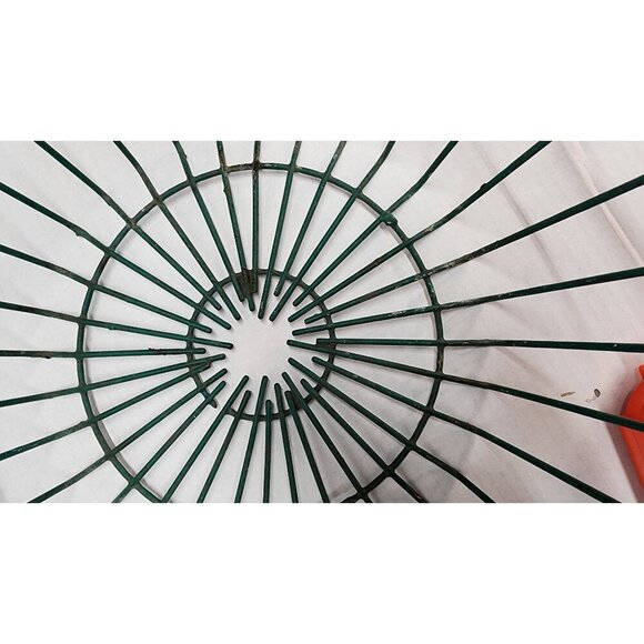 Green Wire Basket With Sturdy Metal Handle - Industrial Farmhouse Style For Stor - Picture 5 of 16